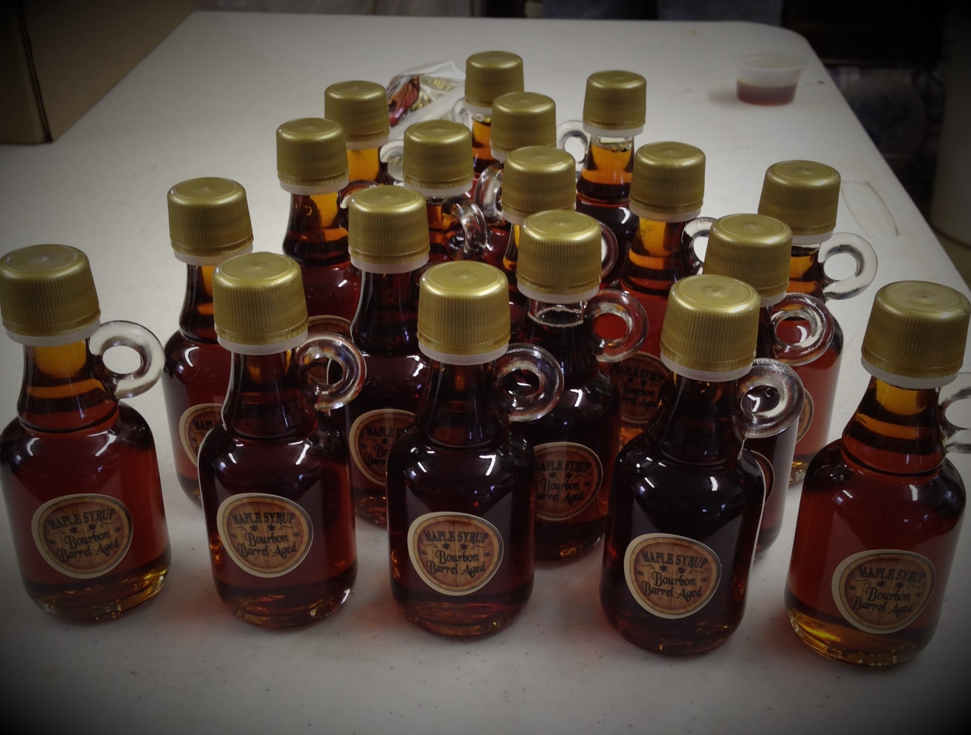 Bourbon Flavored Barrel Aged Maple Syrup 40 mL