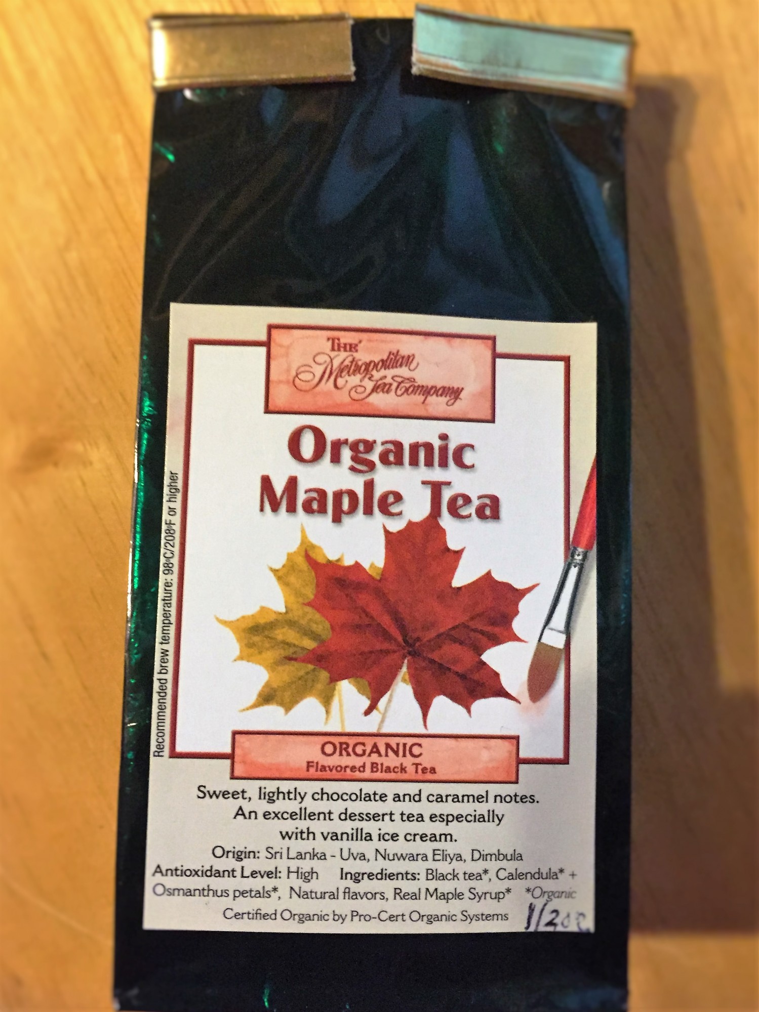 Organic Maple Tea Loose leaf 0.5 Ounce