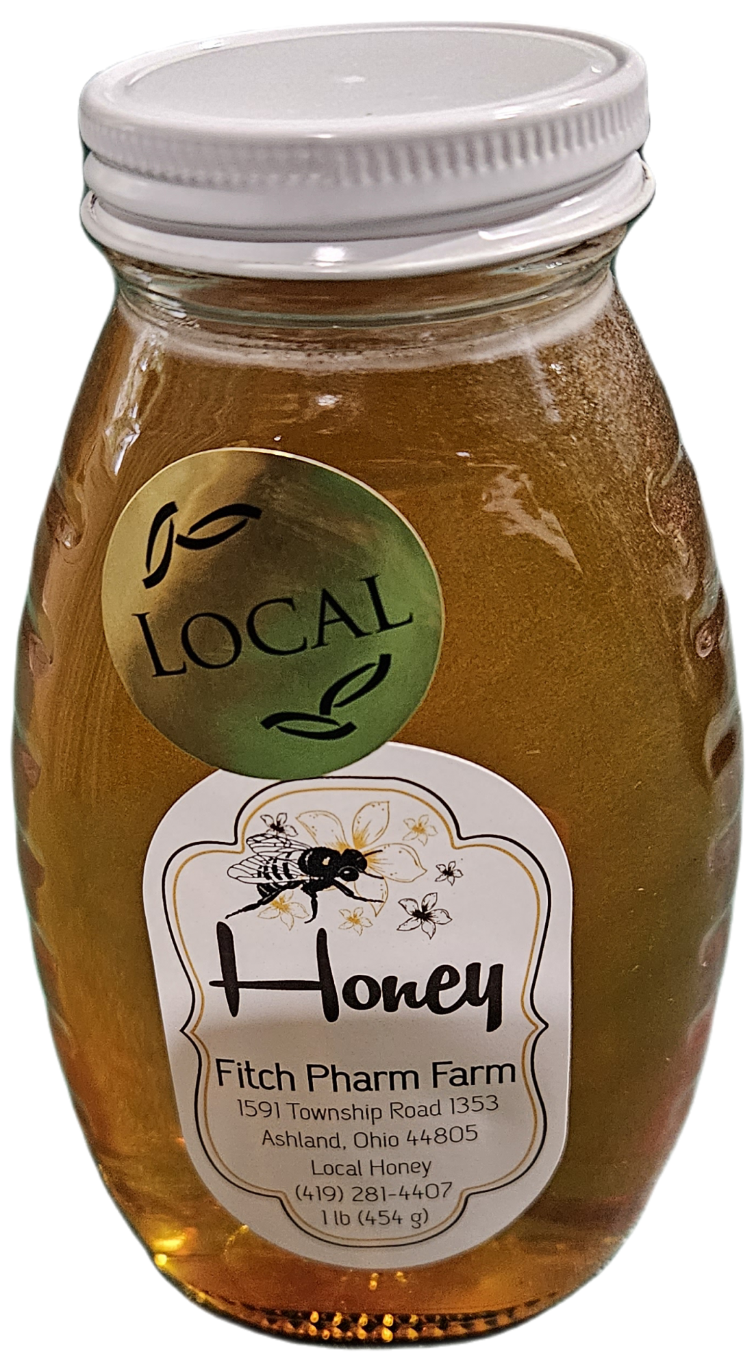 Honey 1 pound glass jar