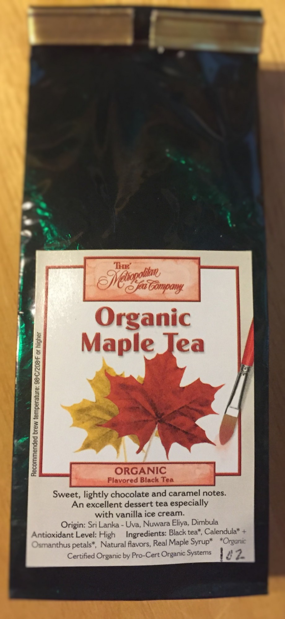 Organic Maple Tea Loose leaf 1 Ounce